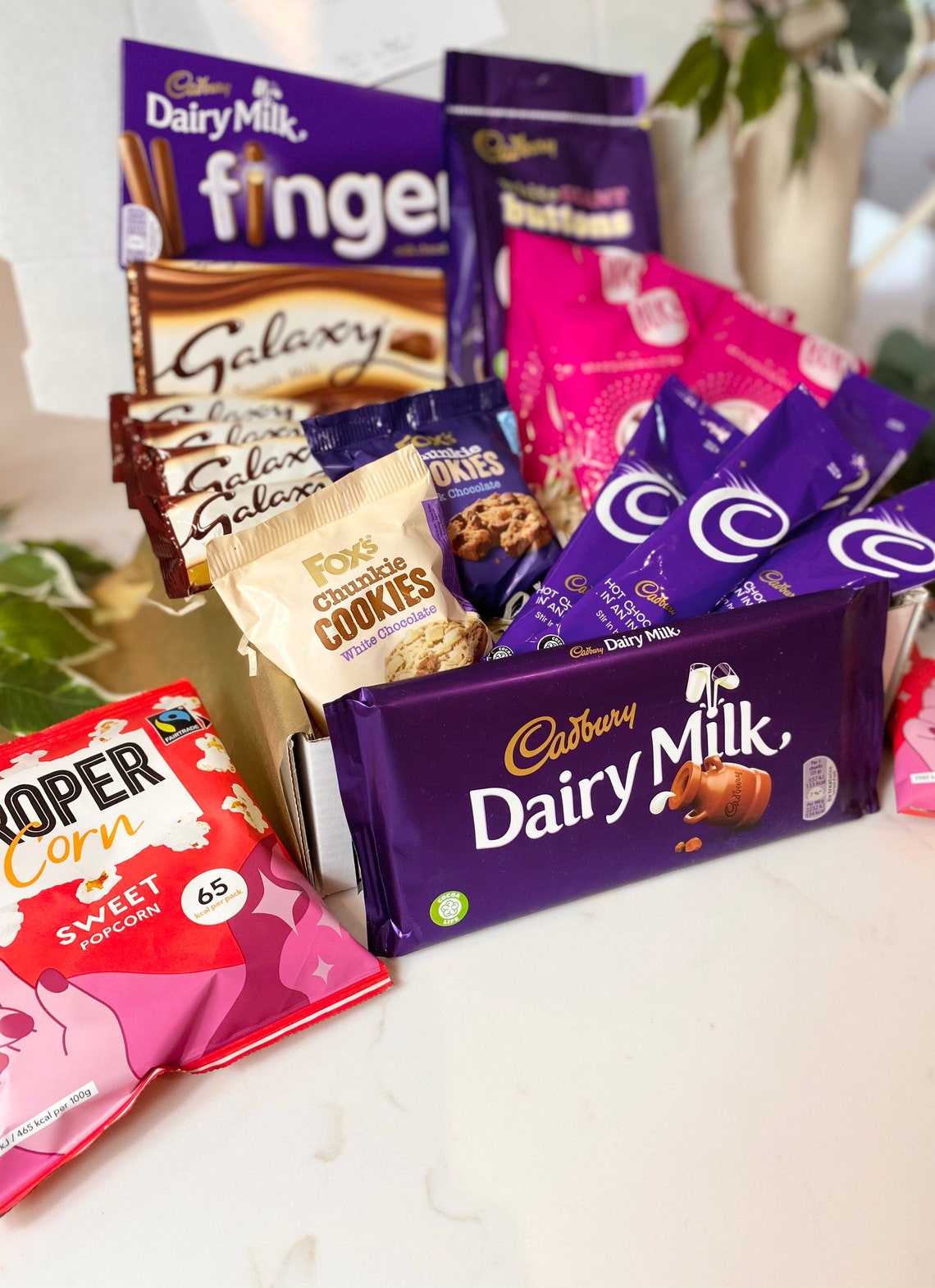 Hot Chocolate Biscuits & Chocolate Hamper with Personalised Etsy