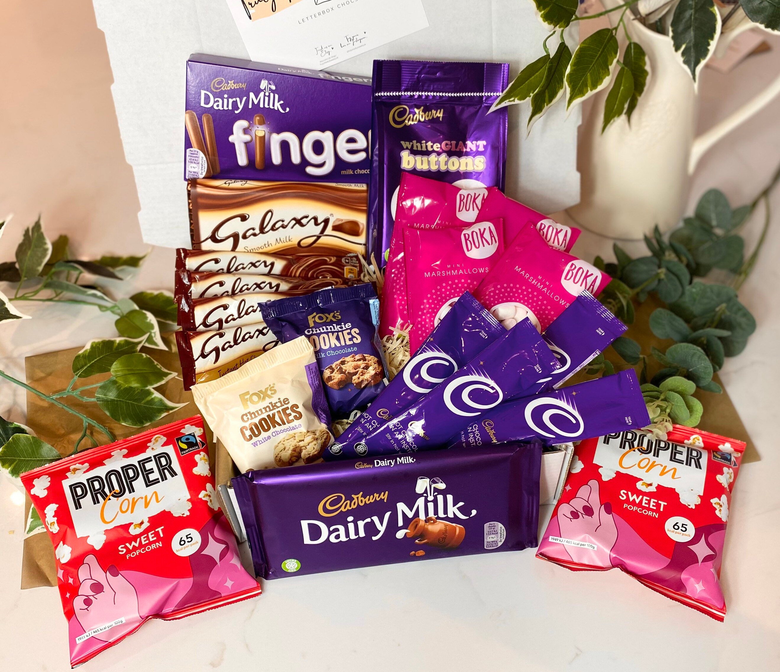 Hot Chocolate Biscuits & Chocolate Hamper with Personalised Etsy