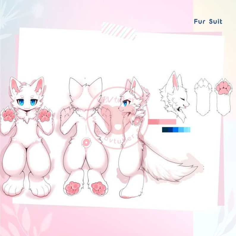 fursuit reference sheet