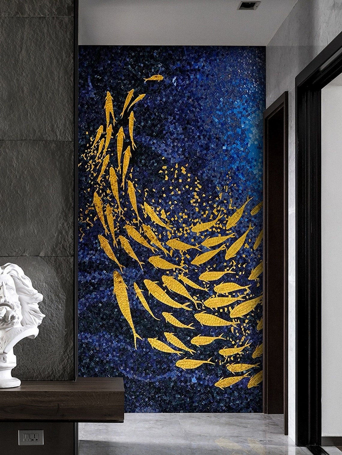 Mosaic Fish Art Mosaic Wall Art Mosaic Painting Art Deco - Etsy