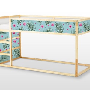 IKEA KURA BED removable stickers Hawai flowers, Ikea nursery decals, Furniture stickers, Furniture decals set, Kids decor, K#32