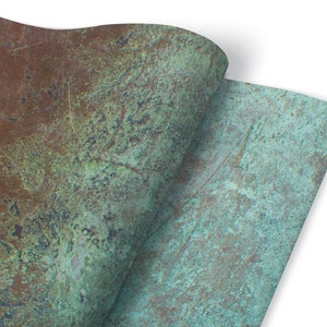 Copper Oxidized Furniture Veneer, Self Adhesive, Waterproof Sticker, Furniture Sticker, Self Adhesive Foil, Furniture Decals
