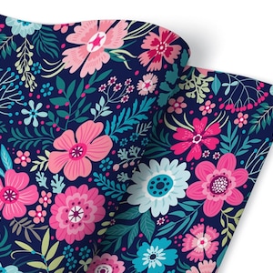 Floral Pattern Furniture Veneer, Self Adhesive, Waterproof Sticker, Furniture Sticker, Self Adhesive Foil, Furniture Decals
