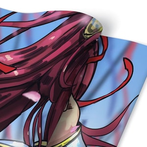 Anime Girl Furniture Veneer, Self Adhesive, Waterproof Sticker, Furniture Sticker, Self Adhesive Foil, Furniture Decals