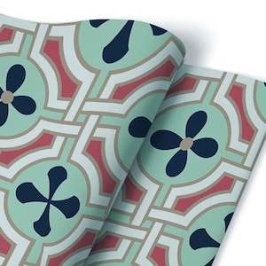 Floral Pattern Furniture Veneer, Self Adhesive, Waterproof Sticker, Furniture Sticker, Self Adhesive Foil, Furniture Decals