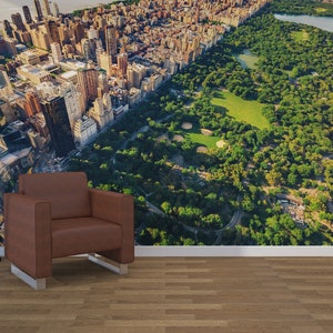 Central Park in New York City, Tapete, Wandbild, Wandbild, selbstklebend, dekorativ, Vlies, Wandbild, Wandbild, 3D, W#42