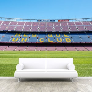 Camp Nou Stadium FC Barcelona, Photo Wallpaper, Removable Wall Wallpaper, Peel and Stick, Non Woven, Wall Mural, Wall Decal Wall Mural, W#56