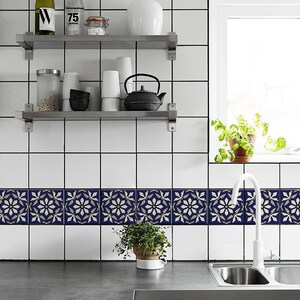 Portugese, Tile Decals, Tile Stickers, Portugese Traditional Tiles, Tiles for Kitchen, Kitchen Backsplash - PACK OF 24 T#18