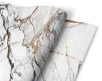 Cracked Marble Furniture Veneer, Self Adhesive, Waterproof Sticker, Furniture Sticker, Self Adhesive Foil, Furniture Decals