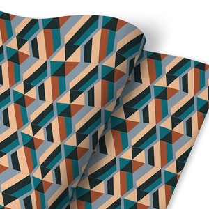 Retro Illusion 3D Furniture Veneer, Self Adhesive, Waterproof Sticker, Furniture Sticker, Self Adhesive Foil, Furniture Decals