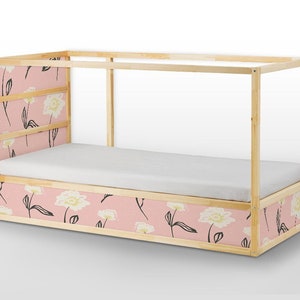 IKEA KURA BED removable stickers Delicate flowers, Ikea nursery decals, Furniture stickers, Furniture decals set, Kids decor, K#27
