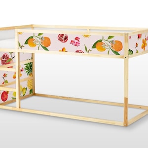 IKEA KURA BED removable stickers Exotic Fruits, Ikea nursery decals, Furniture stickers, Furniture decals set, Kids decor, K#38