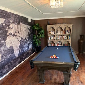 Retro alte Weltkarte, selbstklebend, 3D Foto, realistisches Wandbild, Tapete, Wandbild, abnehmbare Tapete, Erde W#51