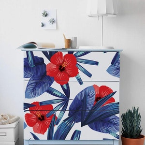 IKEA MALM dresser poppy seed , Removable Ikea decals, Furniture stickers, Furniture decals set, nursery decor, M#10
