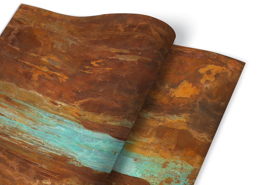 Old Rust Sheet Furniture Veneer, Self Adhesive, Waterproof Sticker ...