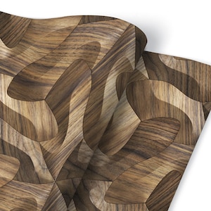 Wooden Illusion Furniture Veneer, Self Adhesive, Waterproof Sticker, Furniture Sticker, Self Adhesive Foil, Furniture Decals