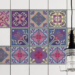 Talavera, Tile Decals, Tile Stickers, Talavera Traditional Tiles, Tiles for Kitchen, Kitchen Backsplash - PACK OF 24 T#12