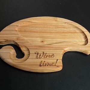 Rustic Snack Tray and Wine Holder Files (c2d and SVG)
