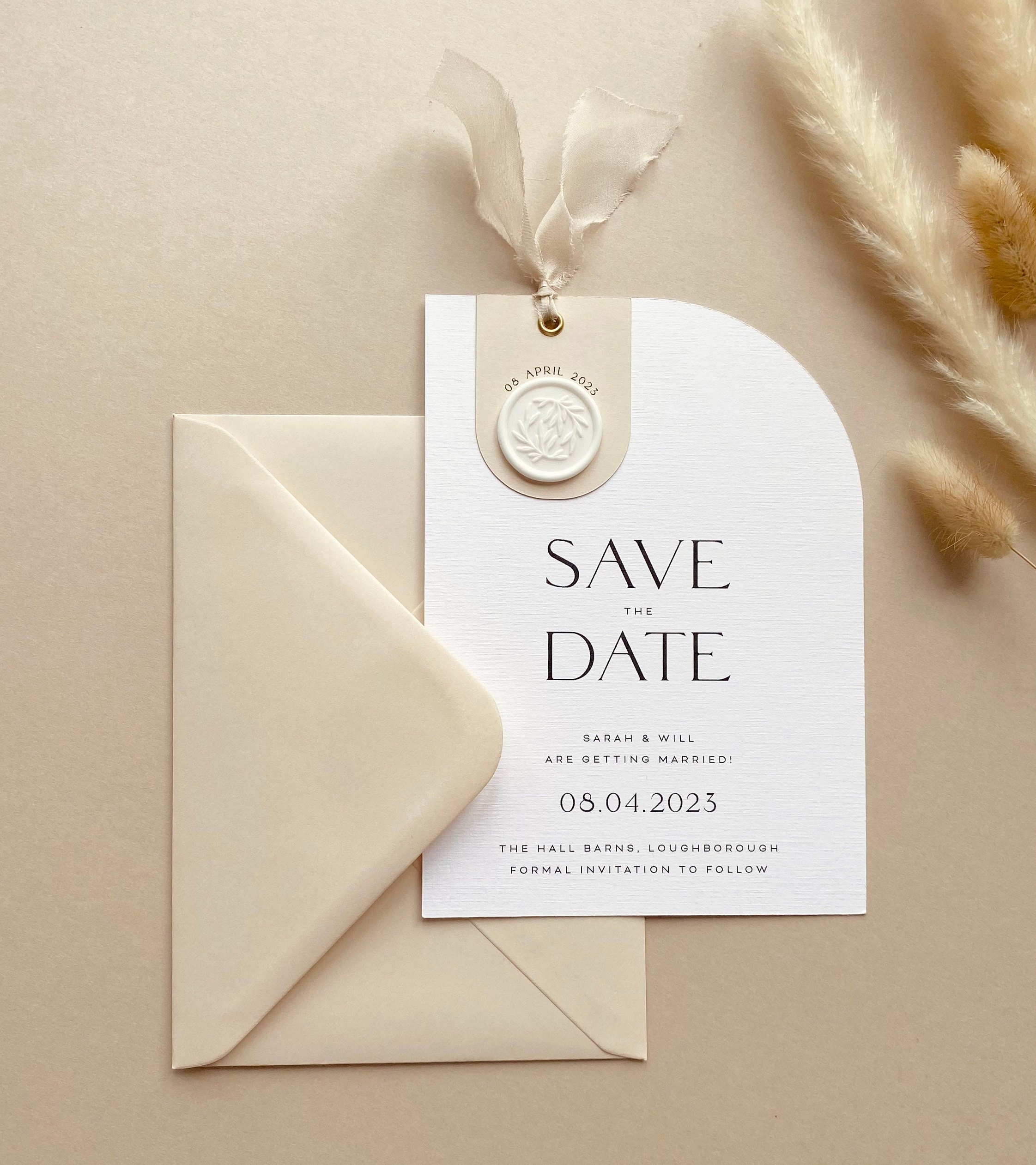 Save The Date Wedding Envelope Seals - TownStix