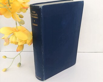 MINIATUR antiquarischen Roman - der Pilgerprozess von John Bunyan 1949 klassische Literatur dunkle Academia Licht Academia Hardback Hard Cover