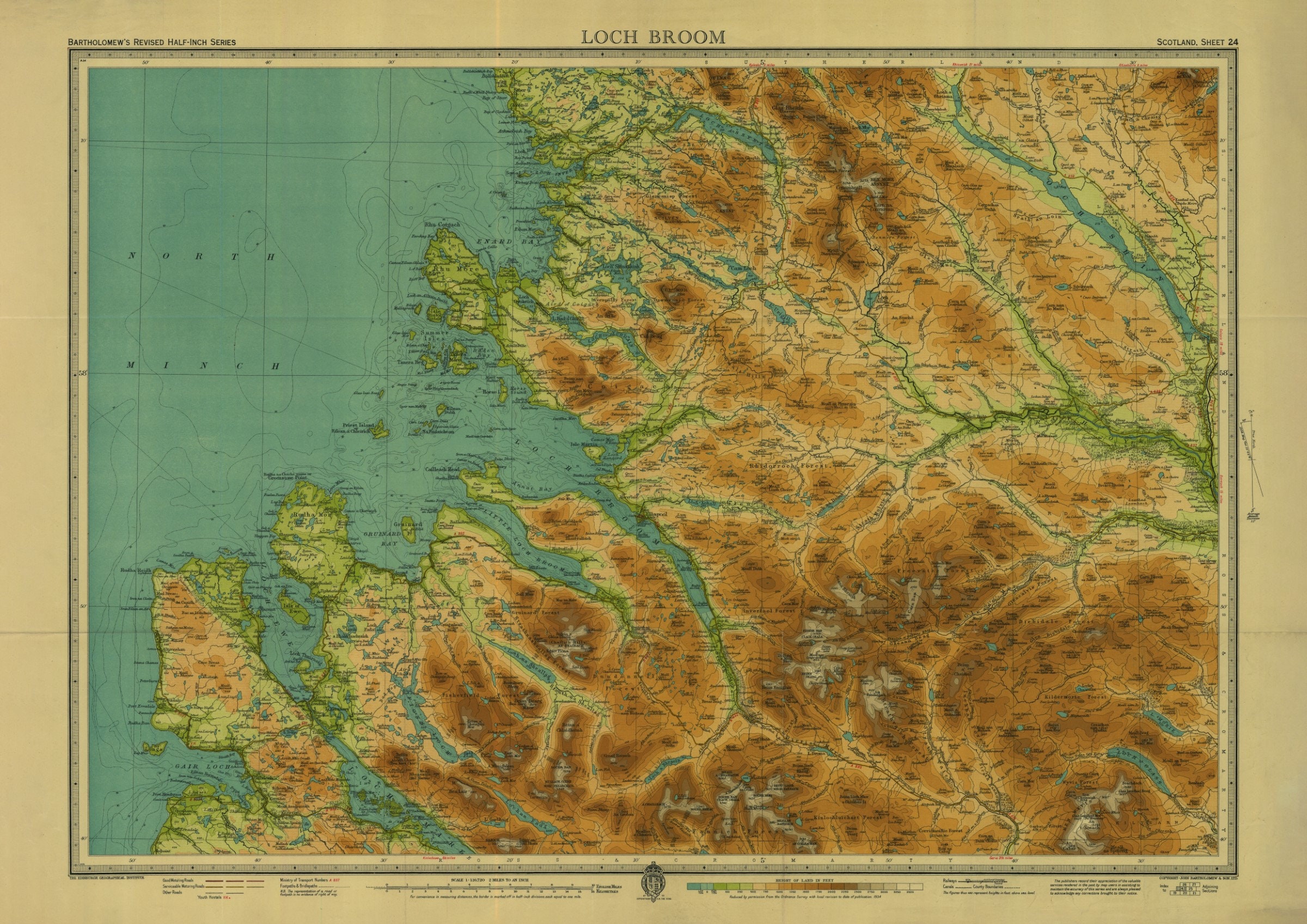Ullapool Map Ullapool and Assynt 3D Effect Map - Etsy UK