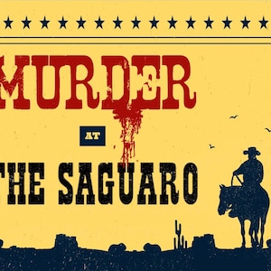 Murder Mystery Party Kit (Wild West) | 15-20 Players | Instant Digital Download