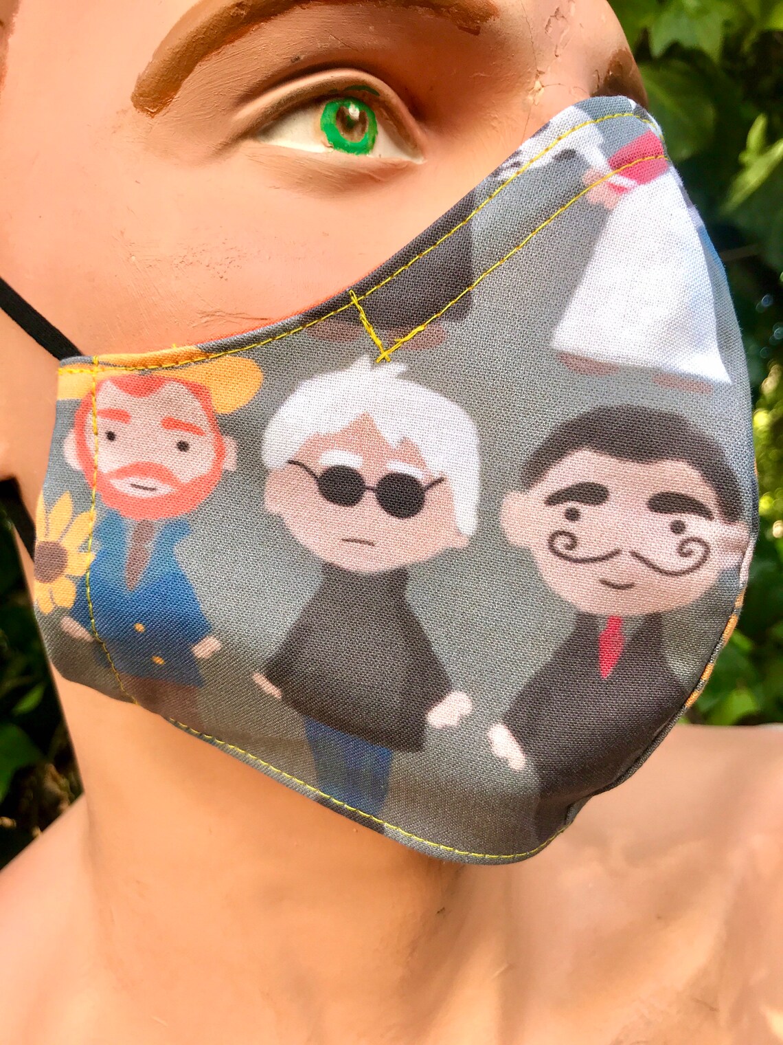 Artists arty painters face maskfamous painters face Etsy