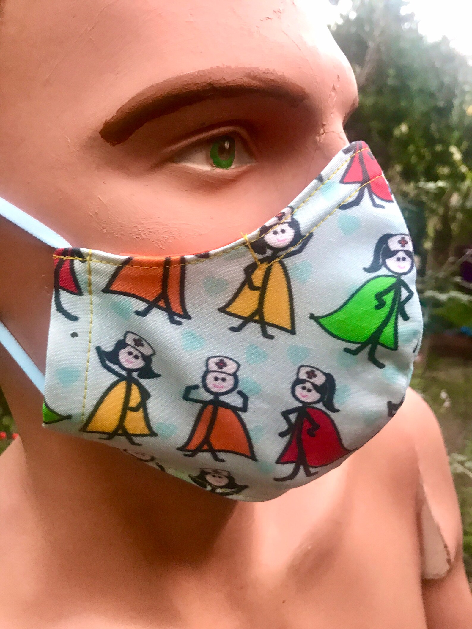 NHS Rainbow Nurse Heros Face Masknhs Rainbow Nursing Etsy