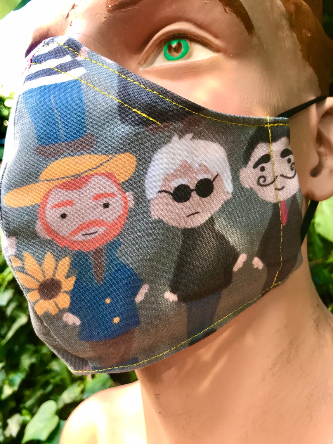 Artists arty painters face maskfamous painters face Etsy