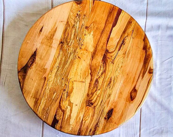Wooden Lazy Susan/hand Painted/table Top Etsy
