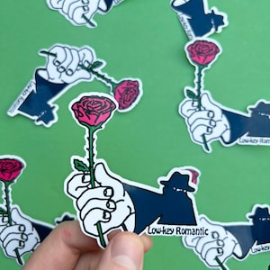 Low-Key Lover Sticker - esthetische romantiek stickers voor laptops