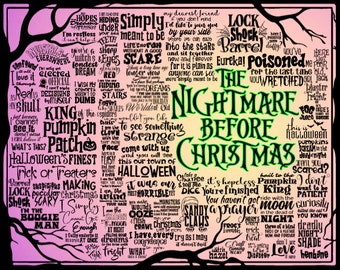 L'incubo prima di Natale SVG, 72 file, L'incubo prima di Natale PNG, Incubo prima di Natale digitale, Incubo prima di Natale
