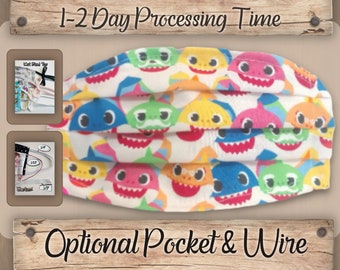 Shark Face Mask - Etsy