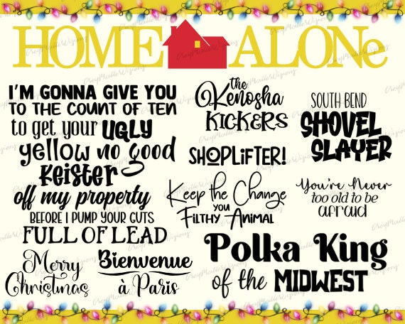 Home Alone Digital Download, Home Alone PNG, Home Alone SVG, Home Alone ...