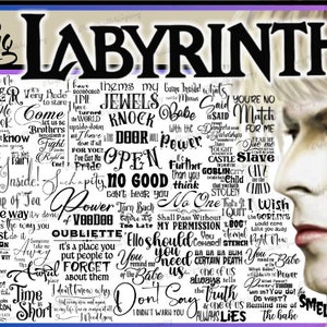 Labyrinth Quotes, Babe With The Power, Labyrinth Movie, Labyrinth PNG, Magic Dance, &#39;Ello, Goblin City, Hoggle, Sarah, Jareth, Ludo, Maze
