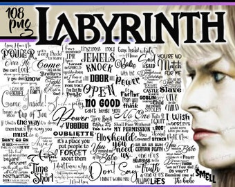 Labyrinth Quotes, Babe With The Power, Labyrinth Movie, Labyrinth PNG, Magic Dance, 'Ello, Goblin City, Hoggle, Sarah, Jareth, Ludo, Maze