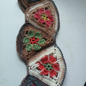 Gehäkelte Bandana Gehäkelt Freeform Stirnband Boho Haarband Sommer Haarband Multicolor Haarband Haarmode Geschenk für Sie