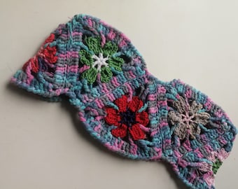 Crochet Bandana Crochet Freeform Headband Boho Hairband Summer Hairband Multicolor Hairband Hair Fashion Gift For Her