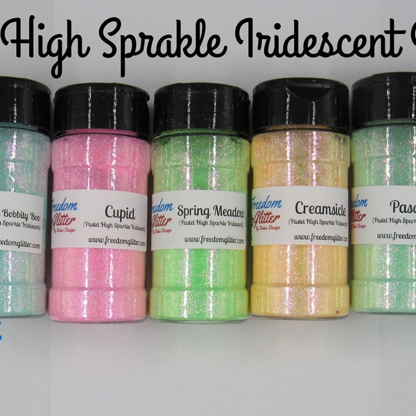 Pastel High Sparkle Pack/Pastel Glitter/High Sparkle Iridescent/Extra Fine Glitter