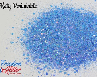 Katy Periwinkle Glitter/Periwinkle Iridescent Glitter/Iridescent Glitter/Chunky Glitter Mix