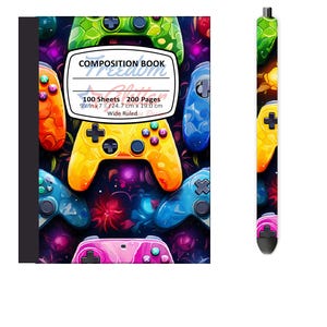 Gaming 3 Notebook Cover & Pen Wrap