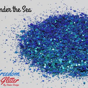 Under the Sea Glitter/Green to Purple to Blue Color Shift Glitter/Colorshift Glitter/Chunky Glitter