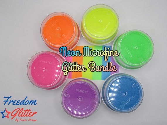 Neon Micro Fine Glitter Pack/Neon Glitter/Neon Rainbow/Microfine Glitter/Matte Glitter