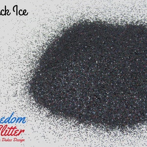 Black Ice Glitter/Black Holographic Glitter/Holographic Glitter