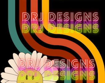 Happy Retro Flower Power