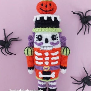 Jack the Halloween Nutcracker amigurumi crochet pdf pattern by MISS DAISY