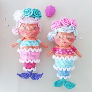 Clara The Mermaid Digital Amigurumi PDF Pattern in English
