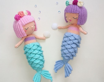 Julia the Mermaid Amigurumi PATTERN crochet (digital pdf)