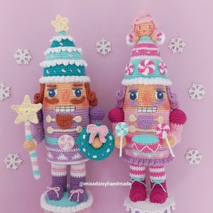Nutcrackers amigurumi crochet pdf patterns: Christmas Tree & Sugarplum Fairy (2) by Miss Daisy Handmade