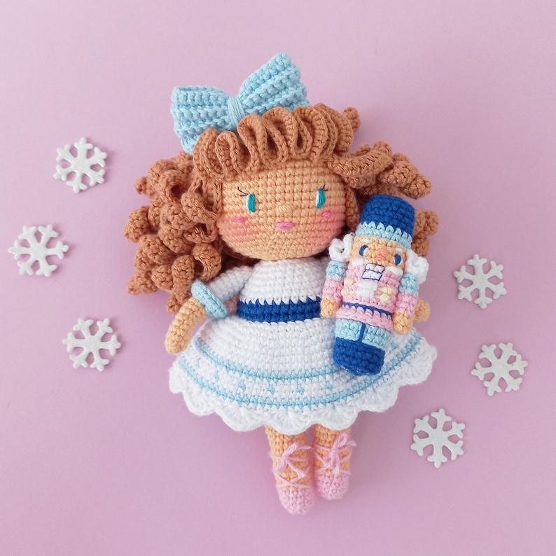 Clara and the Nutcracker amigurumi pdf crochet digital pattern image 1